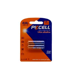 باطری نیم قلم کارتی 2 عددی اولترا آلکالاین pkcell
