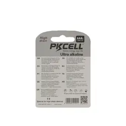 باطری نیم قلم کارتی 2 عددی اولترا آلکالاین pkcell
