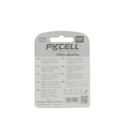 باطری نیم قلمی کارتی 4 عددی اولترا آلکالاین pkcell