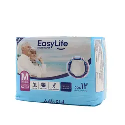 پوشینه بزرگسال شورتی متوسط 12عددی ایزی لایف