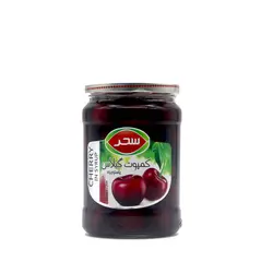 کمپوت گیلاس شیشه 660گرمی سحر