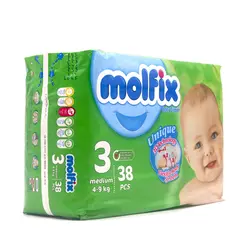 پوشک سایز 3 38عددی سه بعدی مولفیکس