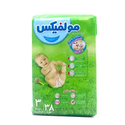 پوشک سایز 3 38عددی سه بعدی مولفیکس