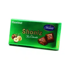 شکلات تبلت شیری با مغز فندق 100گرم شونیز