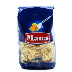 ماکارونی فرمی پاپیون لب گرد 500گرمی مانا