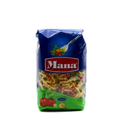 ماکارونی فرمی پیچی سبزیجات 500گرمی مانا