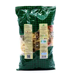 ماکارونی پروانه ای سبزیجات500گرمی تک