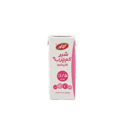 شیر کم چرب لیف پاکتی 200میلی لیتر کاله