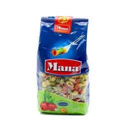 ماکارونی فرمی گوش ماهی سبزیجات500گرمی مانا