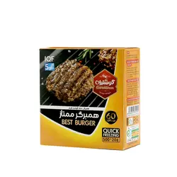 همبرگر 60% ممتاز 500گرم گوشتیران