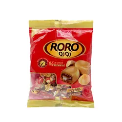 تافی مغزدار کره ای با کرم فندق 80 گرم رورو