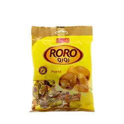 تافی مغزدار کره ای با کرم بادام زمینی 80گرم رورو