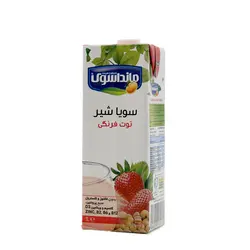 شیر سویا توت فرنگی 1000 سی سی مانداسوی