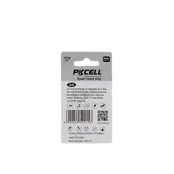 باطری نیم قلم کارتی 2 عددی Super heavy duty کربن زینک PKCELL