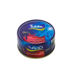 کنسرو تن ماهی فلفلی 180 گرم تحفه