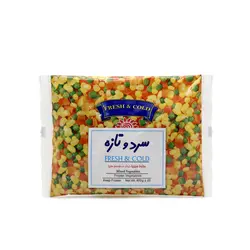 مخلوط سبزیجات رنگی 400 گرمی سرد و تازه