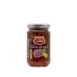 مربای گل محمدی با مغز گردو 310گرمی سحر