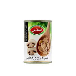کنسرو قارچ اسلایس قوطی 400 گرمی سحر