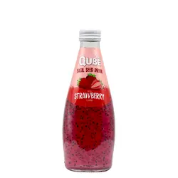 نوشیدنی تخم شربتی توت فرنگی 300 میل کیوب لند
