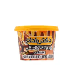 کره بادام زمینی عسلی 220 گرم دکتر بادام