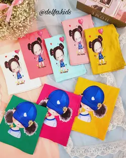 کراپ نخ پنبه دختر بادکنکی و دختر کلاه آبی