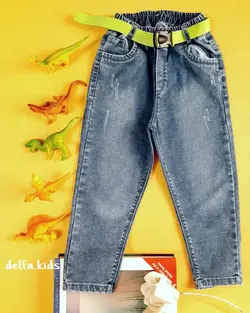 شلوار جین بچه گانه مدل مام استایل