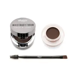 سایه ابرو بی پرفکت INDESTRUCTI’BROW LOCK &amp; LOAD EYEBROW POMADE &amp; POWDER DUO DARK BROWN