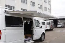 سايه بان برقي کمپر 3.5 متري