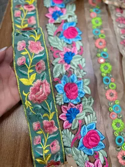 نوارخرجکار سوزندوزی رنگی