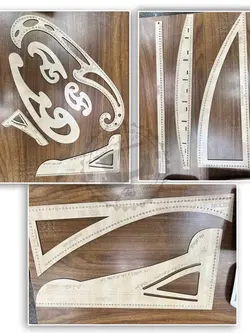 مجموعه خطکشهای خیاطی