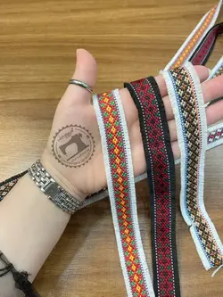 نوار خرجکار مانتو کنفی رنگی