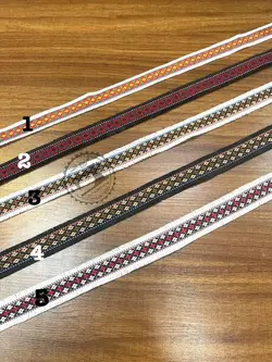 نوار خرجکار مانتو کنفی رنگی