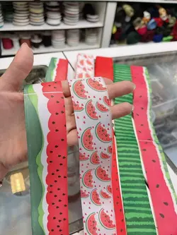 روبان طرح هندوانه