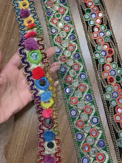 نوار سوزندوزی آیینه کاری