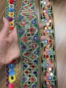 نوار سوزندوزی آیینه کاری