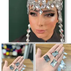 نگین دوختنی مستطیلی