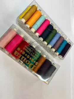 پک قرقره نخ رنگی