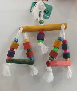 اسباب بازی چوبی پرندگان مدل تاب دوطرفه