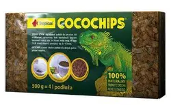 پوشال بستر خزندگان تروپیکال مدل Cocochips وزن 500 گرم