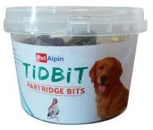 تشویقی سگ تیدبیت (PARTRIDGE BITS) طعم گوشت کپک Pet Alpin
