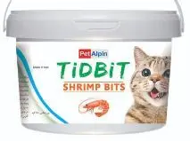 تشویقی گربه تیدبیت (Shrimp Bits) با طعم میگو Pet Alpin