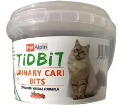 تشویقی گربه تیدبیت (Urinary Care Bits) با عصاره کرنبری Pet Alpin