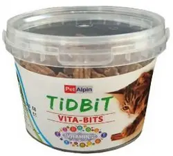 تشویقی گربه تیدبیت (Vita Bits) مولتی ویتامین Pet Alpin