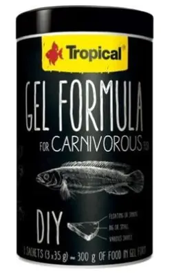غذای ژله ای ماهی Carnivore تروپیکال مدل Gel Formula for Carnivorous وزن 300 گرم