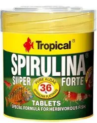 غذای قرصی تروپیکال مدل SPIRULINA SUPER FORTE TABLETS(36 گرم)