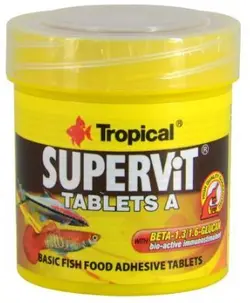 غذای قرصی تروپیکال مدل SUPERVIT TABLETS A (36 گرم)