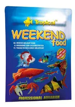 غذای ماهی تروپیکال مدل Weekend Food وزن 20 گرم