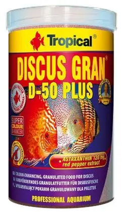 غذای ماهی تروپیکال مدلTropical Discus Gran D-50 Plus وزن 110 گرم