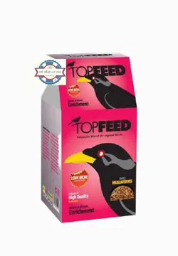 غذای خشک مرغ مینا تاپ فید مدل Essential Blend with Dried Mealwormsوزن 1 کیلوگرم