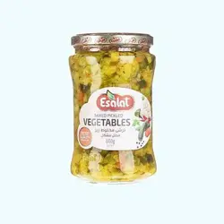 ترشی مخلوط ریز اصالت مقدار 660 گرم